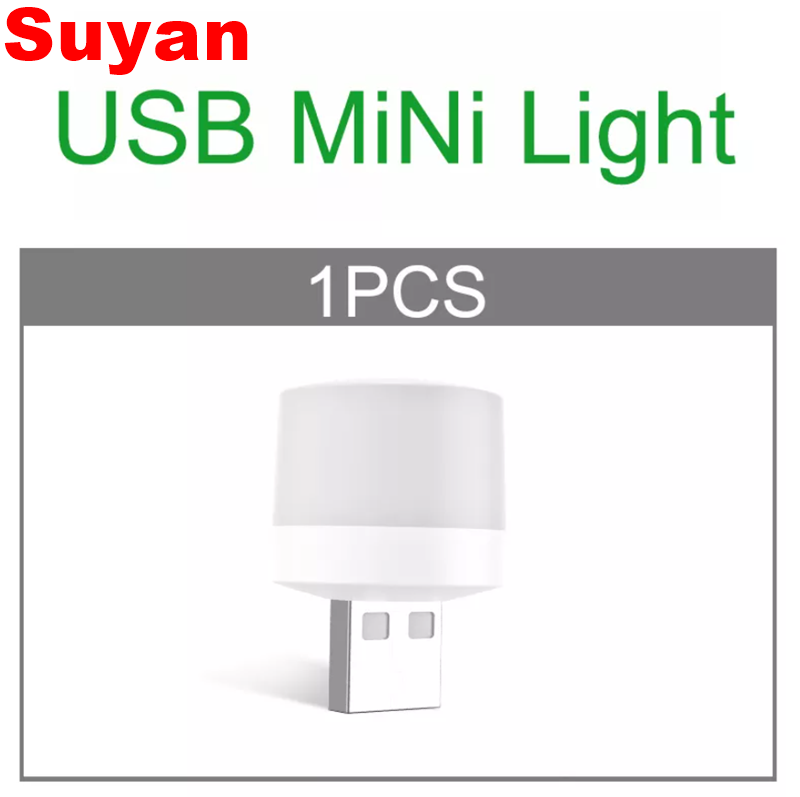 Міні USB LED світильник, нічник для ноутбука, повербанка, пк Suyan 1W USB лампочка / ЮСБ ліхтарик / USB ліхтарик