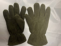 Тактические перчатки зимние на флисе Хаки М