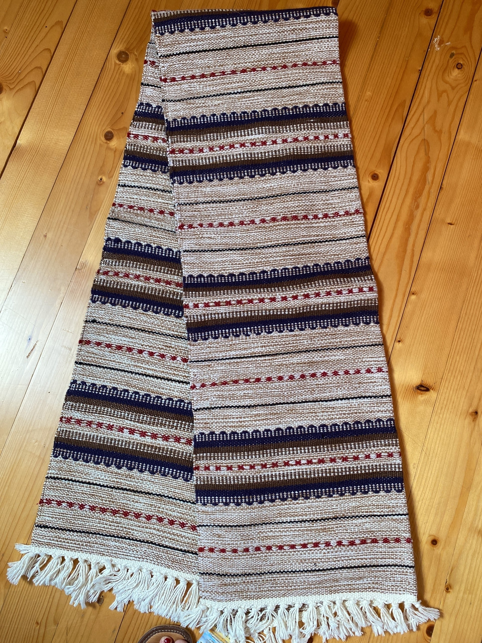 Дорожка гурульская шерстяная домотканная ручной работы сотканная шерстовыми нитками на станке 200*70 см - фото 1 - id-p682992936