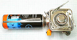 Плита газова, туристична, побутова, кишенькова, універсальна Kovar K-202 з п'єзорозпалом
