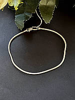 Женский браслет, без камней, серебро 925 пробы размер 19 см