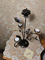 Підсвічник декоративний кований "Троянда"