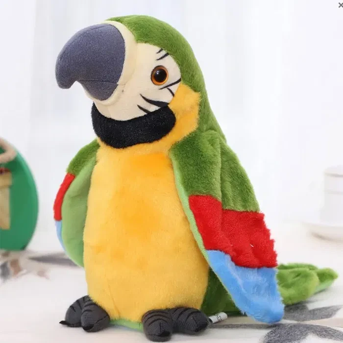 Папуга повторюха попугай запис голосу, звуків, махає крильцями ABC