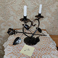 Підсвічник декоративний кований "Троянда"
