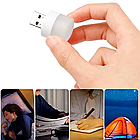 Електронні Годинник-Підставка + Подарунок Міні USB LED-лампа / Настільний годинник-органайзер, Сині цифри, фото 9