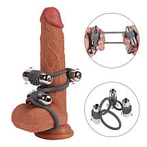 КІЛЬЦЕ ЕРЕКЦІЙНЕ "Triple bullet cock ring", фото 4