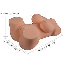 Реалістичне тіло торс Anica Solid Silicone Sexy Doll L анус-вагіна без вібрації тілесний