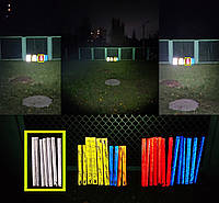 Светоотражающий браслет фликер 40 см ленты на руку ногу световозвращающий лента отражатели для одежды детей Сріблястий 40х3