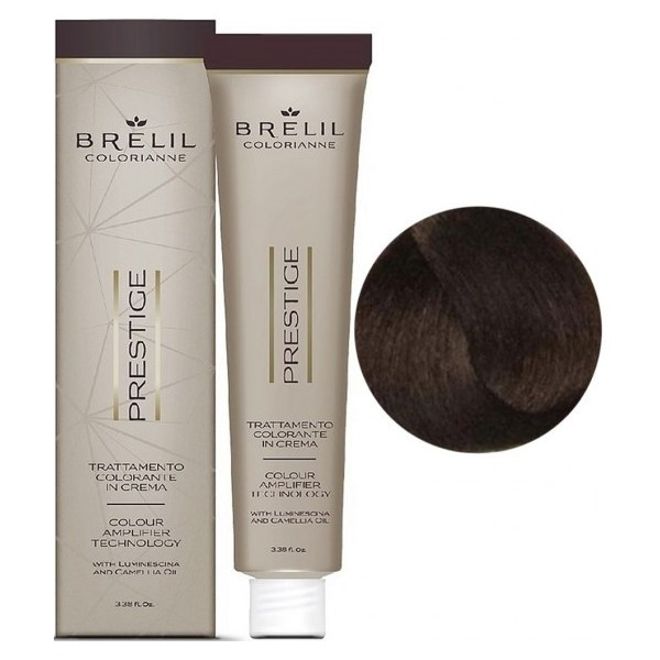 Brelil Colorianne Prestige Крем-фарба для волосся 7/18 Русявий попелясто-перловий