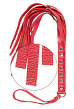Флогер S&M Fancy Leather Flower, Red