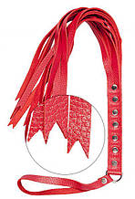 Флогер S&M Fancy Leather Flower, Red