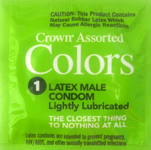 Презервативи Crown Assorted Colors (різнокольорові) (по 1шт)