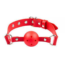 Кляп Breathable ball gag plastic, Red