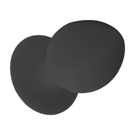 Анальний затор Anal plugs "M" чорний, фото 1