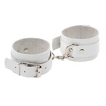 Наручники Leather Standart Hand Cuffs, White