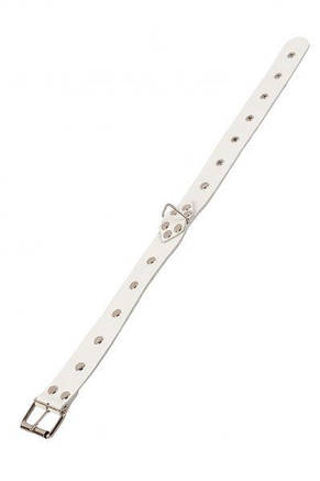 Нашийник Leather Restraints Collar, White, фото 3
