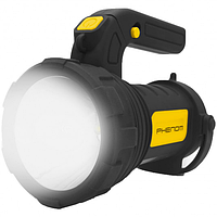 Рабочий фонарь Phenom LED, 220 лм, холодный свет, 3xAA, черный/желтый