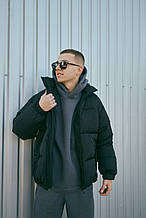 Зимова куртка чоловіча чорна бренд ТУР модель Флекс розмір S, M, L