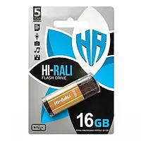 Флеш память Hi-Rali Stark Series Gold USB 16GB (HI-16GBSTGD)