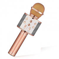 Бездротовий радіомікрофон караоке Wster WS-858 мікрофон для Караоке дитячий з у Bluetooth блютуз q7 мікрофон