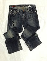 Джинси жіночі сині варені, терті