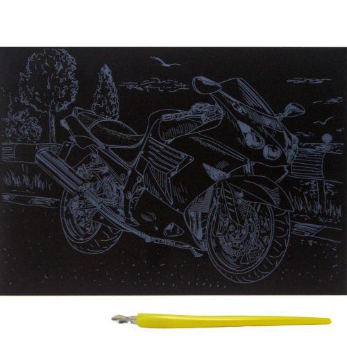 Гравюра "Silver Metallic: Мотоцикл" (А5) Економ [tsi192231-TSI], фото 1