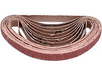 Стрічка наждачна нескінченна 20х520мм P80 10 штук YATO YT-09748