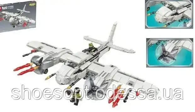 Конструктор Військова серія повітряна атака: 678 деталей, фігурки, фото 1