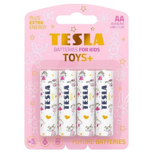 Батарейки "TESLA  AA: TOYS GIRL", 4 шт [tsi189332-TSI]