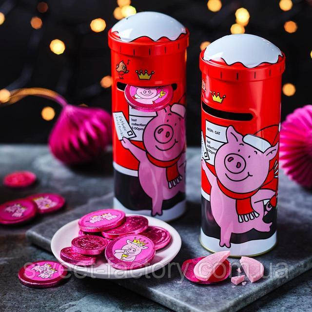 Скарбничка M&S Food Percy Pig Piggy Bank 120 g, фото 1