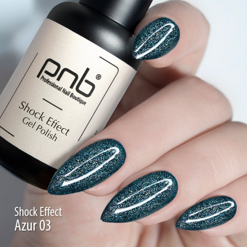 Гель лак PNB Shock Effect, Azure 03, фото 1