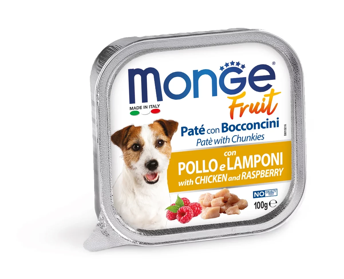 Monge FRUIT з куркою та малиною 100 гр.