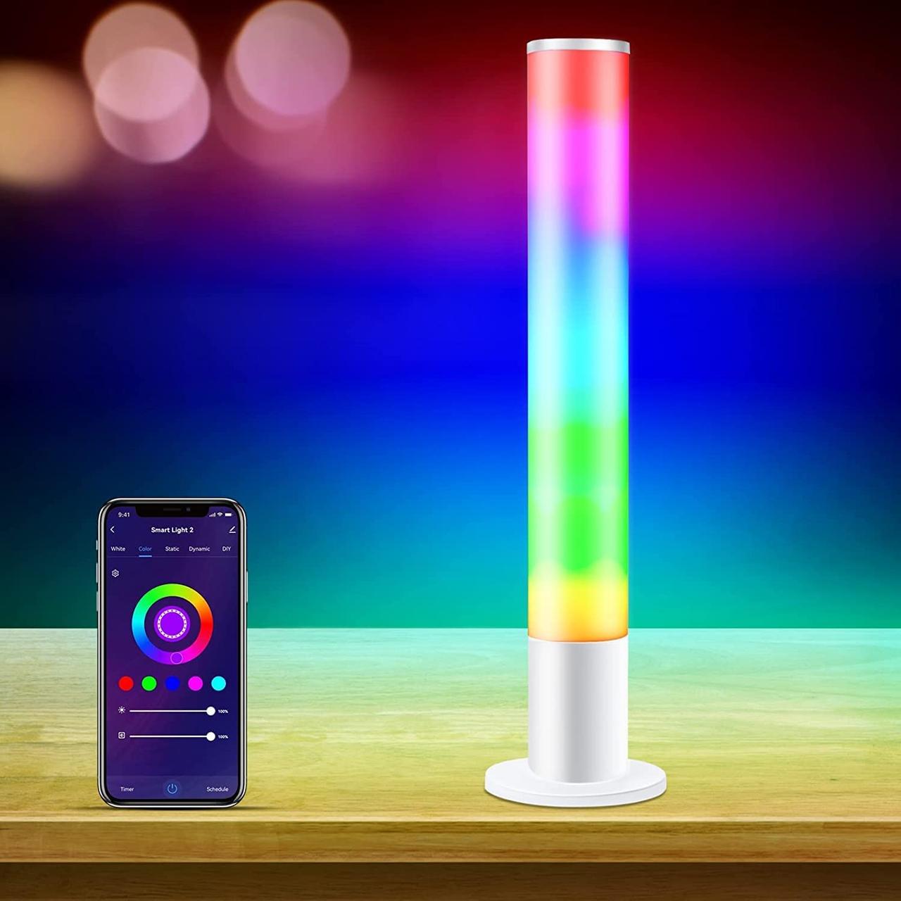 Угловой торшер RGB, светодиодные светильники с интеллектуальным ...