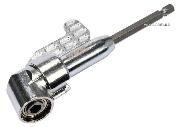Тримач-адаптер кутовий STHOR : HEX - 1/4", L= 130 мм, під кутом 105°, фото 1