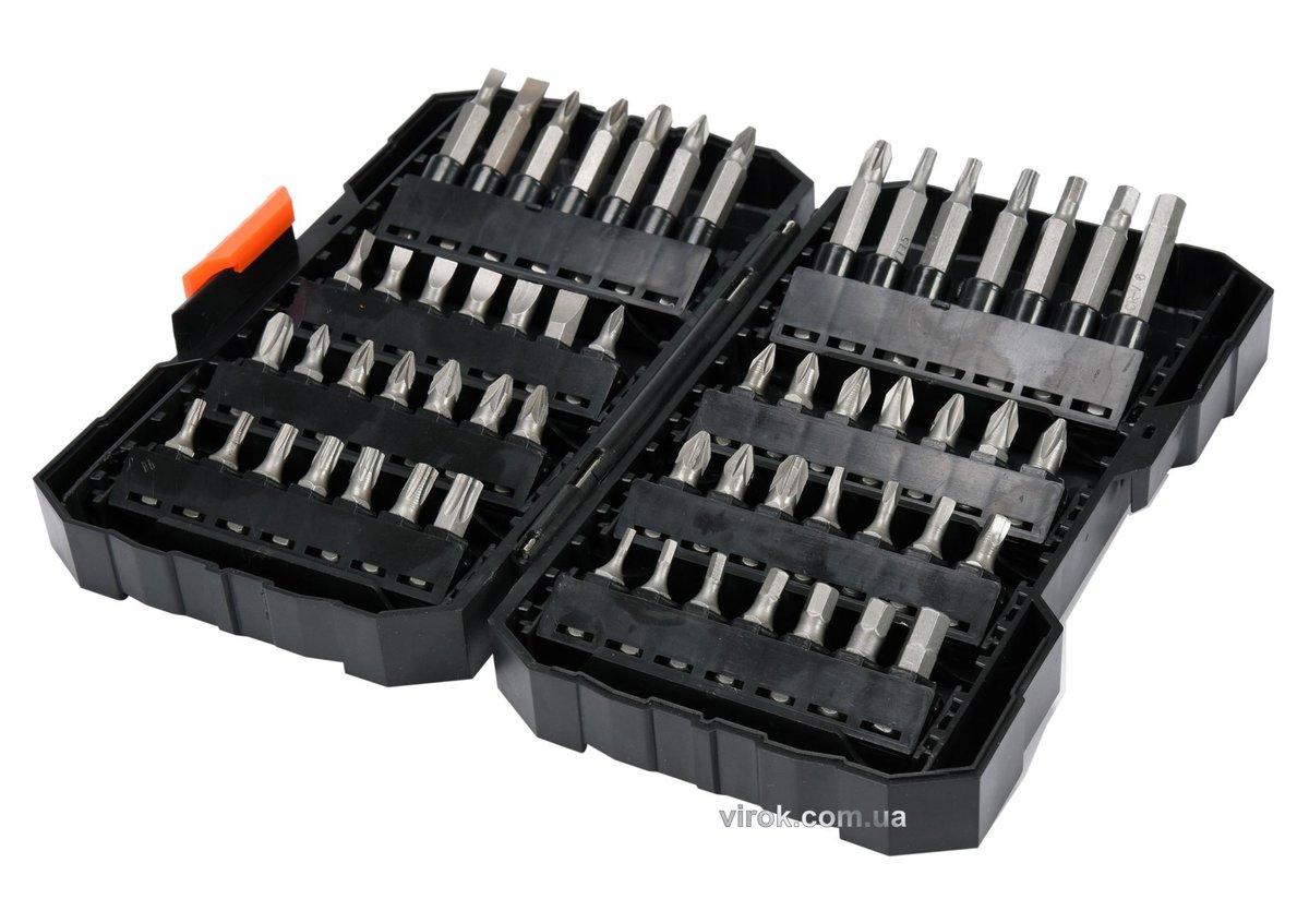 Насадки викруткові STHOR Cr-V, з 6-гран. хвостов.- 1/4", l= 25 мм, наб. 56 елем.