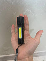 Ручний ліхтарик з USB-зарядкою ZG-13 XPE + світлодіодна панель, вбудований акумулятор, ЗУМ