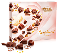 Цукерки в коробці Roshen Compliment (dark chocolate) 145г