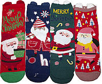 Набор женских новогодних носков 4 штук Merry Christmas