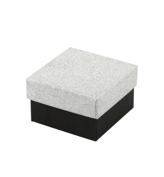 Упаковка Футляр для ювелірних виробів чорна з сріблом