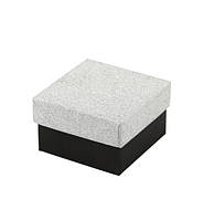 Упаковка Футляр для ювелірних виробів чорна з сріблом