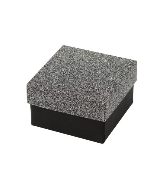 Упаковка Футляр для ювелірних виробів чорна і темно-срібна