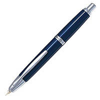Перьевая ручка Pilot Capless Rhodium Trims Синяя с выдвижным пером (среднее (M))