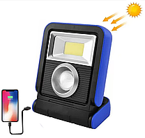 Світлодіодний ліхтар кемпінг на сонячній батареї Power Bank YD-888 5W+COB, ЗП micro USB