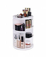 Поворотный органайзер косметический бокс 360° Rotation Cosmetic Organizer White