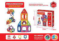 Конструктор магнітний MAGIC MAGNETIC JH8628 (48шт) 26 деталей у коробці 27,5*5*23,5 см