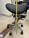 Стілець сідло майстра без спинки табурет на коліщатках з регулюванням висоти стілець для лікаря стоматолога 1022AY, фото 4