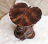 Піала на підставці у вигляді слона з полістоуну коричнева, фото 6