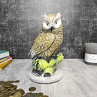 Гіпсова скарбничка Сова на гілці 23 см