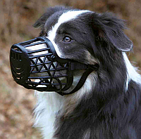 Пластиковый намордник для собак Тrixie (Трикси)  размер L (№6),  черный TX-17606
