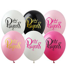 Повітряні кульки "Princess" (10 шт.), Ø 30 см